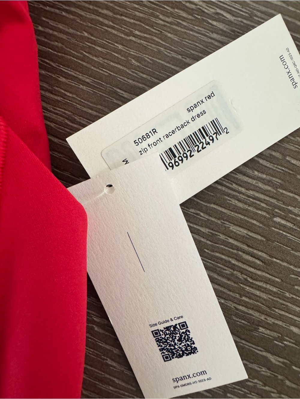 SPANX SHAPE™ RED GET MOVING ZIP FRONT DRESS - Picture 11 of 16
